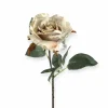 Zijden bloem roos taupe beige 62cm