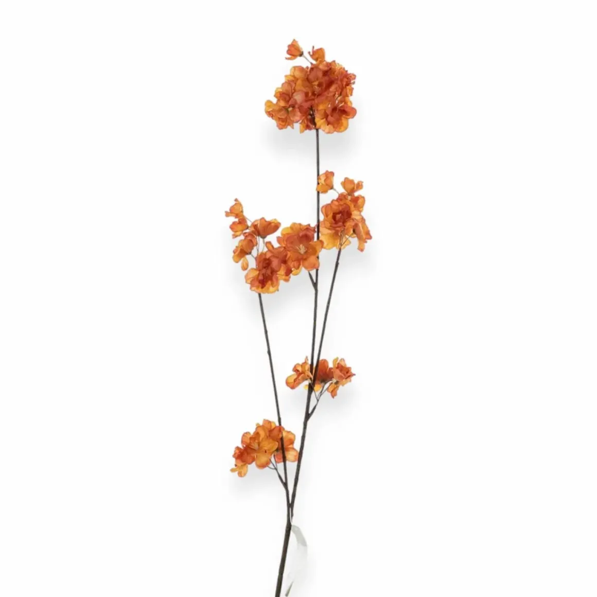 Zijden bloesemtak prunus malaga spray oranje 84cm