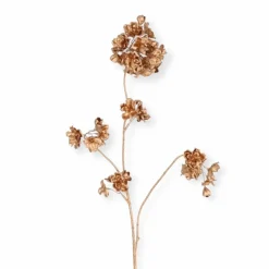 Zijden bloesemtak prunus malaga spray goud 84cm