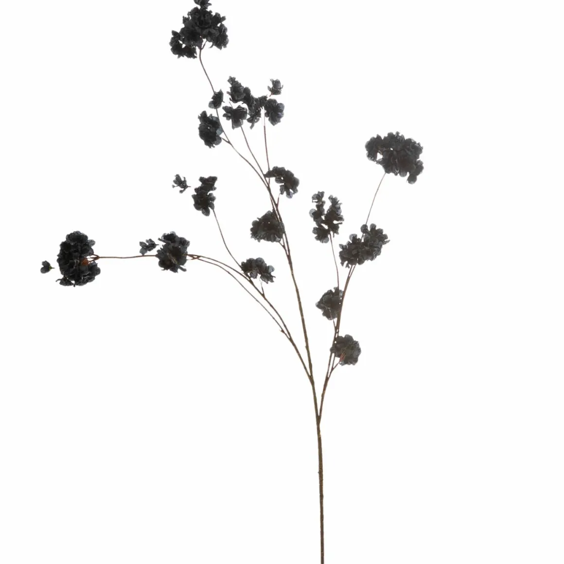 Zwarte Japanse zijden bloesem tak 126 cm